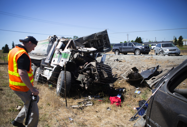 Double Dump Truck Crush in Washington State